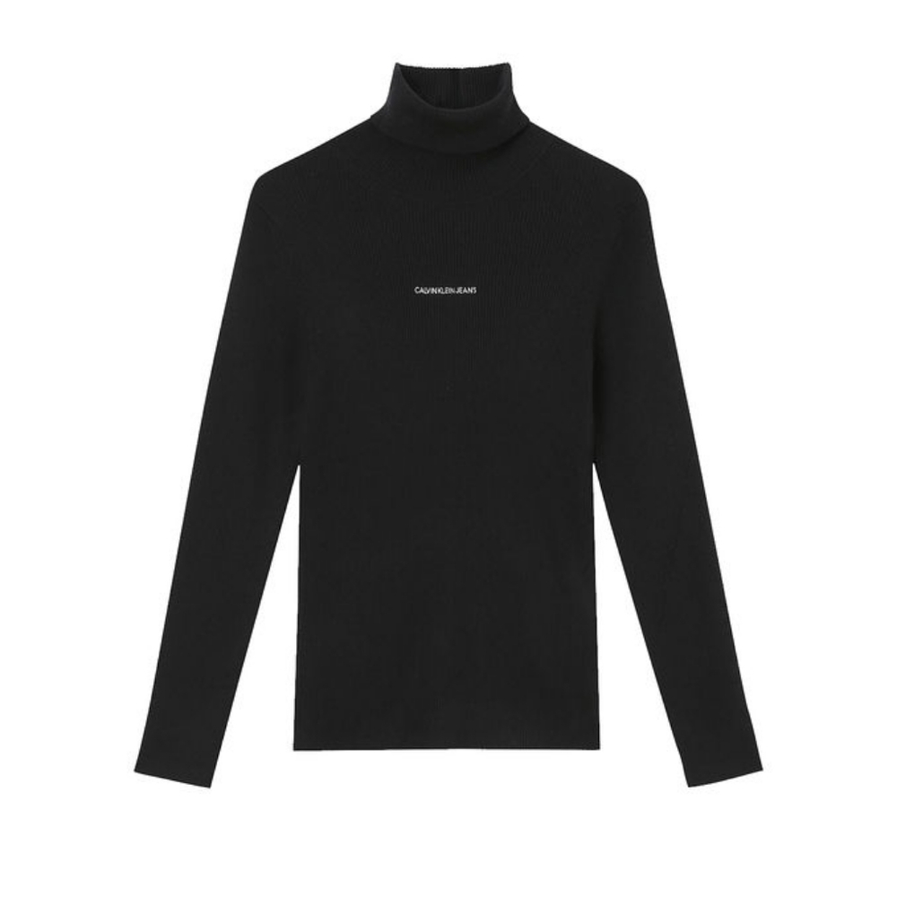Calvin Klein Jeans Black turtleneck knit sweater